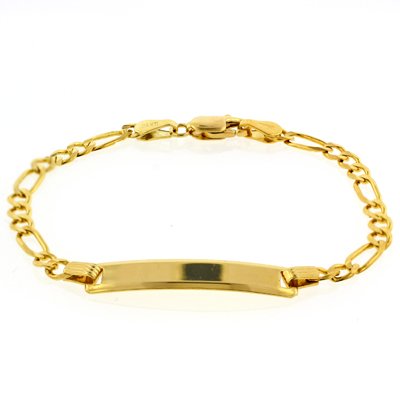 Childrens Toyshop  Jewelry : 14K Gold Children's Identification Bracelet 5.5"