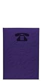 Pierre Belvedere Numbers Pocket Address Book, Padded Cover, Violet Blue (471610)