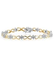 1/4 Carat Diamond Bracelet in 14K Two Toned Gold