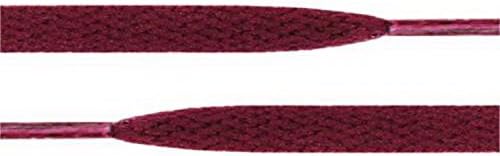 Paradise Shoestring - Flat Athletic Shoe Lace 54 inch Canvas Sneaker Shoelaces Unisex Strings Color Burgundy