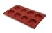 World Cuisine 8-Cup Silicone Tartlet Sheet Mold / Red (19501)