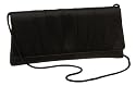 La Regale Large Gathered Satin Clutch