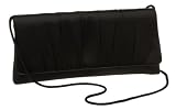 La Regale Large Gathered Satin Clutch