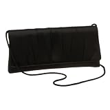 La Regale Large Gathered Satin Clutch