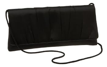 La Regale Large Gathered Satin Clutch