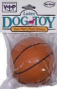 Vo-Toys Latex Basketball Dog Toy