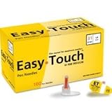 Easy Touch Pen Needles 31 Gauge 1/4 in – 100 ea