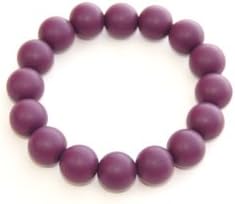 Bitey Beads Silicone Teething Bracelet (Grape)