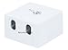 Monoprice Keystone Jack Surface Mount Box - UL Listed, 2-Port, Jacks Not Included, TAA, No Logo, White