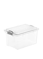 Rotho Set Caja de Almacenamiento 4 Uds. "Compact" A5 4.5 L Transparente/Transparente