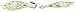 Graceful Fleur de Lis clasp in Gold Colored Finish