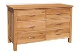 MODERN 100% SOLID OAK CONTEMPORARY 'BROOKLYN' COMBINATION CHEST ~ CD / DVD / VIDEO STORAGE CHEST ~ OA023