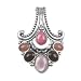 Carolyn Pollack Sterling Silver Multi-Gemstone Strawberry Mocha Enhancer