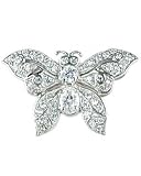 Large CZ Butterfly Pin