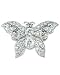 Large CZ Butterfly Pin