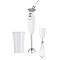 Severin SM 9674 Stabmixer-Set / inklusiv Schneebesen und Mixbecher / wei�-grau