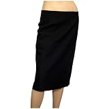 Plus Size Pencil Skirt Black