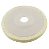 uxcell ウール 研磨ホイール　研磨ディスク　 ホワイトフェルト　研磨加工 ホイール 内径 16mm