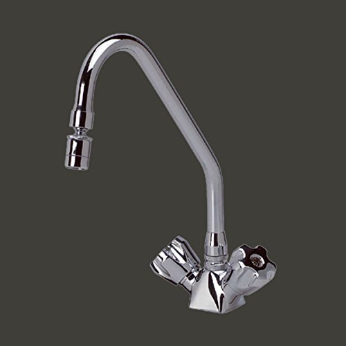 Kitchen Faucets Chrome Single Hole Kitchen Faucet Cross Handle