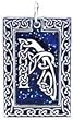 Celtic Letter "A" Pewter Pendant Necklace
