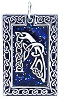 Celtic Letter "A" Pewter Pendant Necklace