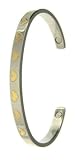 Ladies Gold Plated Heart Torque Bangle
