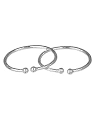 Ball .925 Sterling Silver West Indian Bangles (Pair)