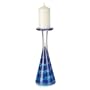 Waterford Crystal Evolution Cobalt Rush Pillar Candleholder 15"