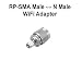RP-SMA Male to N-Male WiFi Adapter (qty 2)
