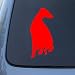 WHIPPET SILHOUETTE - Dog Vinyl Car Decal Sticker #1568 | Vinyl Color: Red