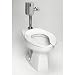 TOTO CT705EN-01 Floor Mount Flushometer Elongated Bowl With 1.28 Gallon Flushing System, Cotton White
