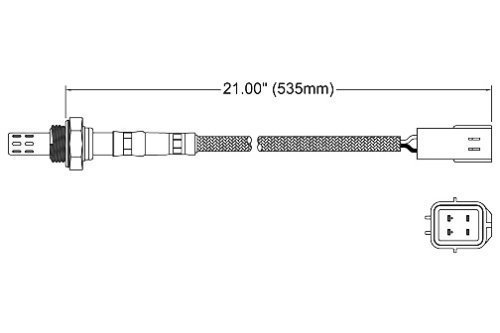 Walker 250-24388 Four Wire Oxygen Sensor