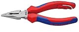KNIPEX(クニペックス) 0822-145TBK ニードルノーズペンチ 落下防止 (BK) 0822-145TBK