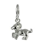 charms SilberDream 925 Sterling Silber Charm Sternzeichen Widder Anhänger für Armband Kette Ohrring FC7104