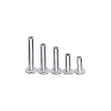 Charles Leonard Inc. Aluminum Screw Post Extensions, 0.75 Inch Length, Silver, 100 per Box (3732Le)