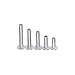 Charles Leonard Inc. Aluminum Screw Post Extensions, 0.25 Inch Length, Silver, 100 per Box (3730Le)