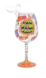 Lolita Hand Painted Mini Wine Ornament, Letter K
