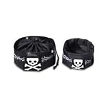New Doggles Travel Bowl Small Black Top Cinches for Food and Opens for Water Waterproof For Pets