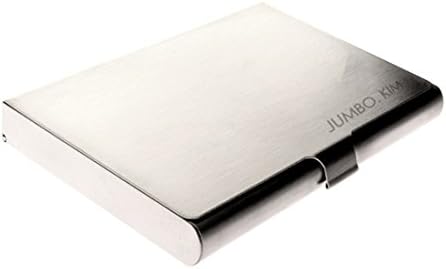 TGX Jumbo business Card Holder Case Personalized Custom-Made Engraving Silver
