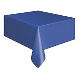 from MTGL Disposable Plastic Table Cover 54inch X 108inch - Royal Blue (SC5085) Model 5085