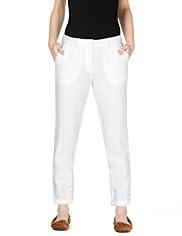 Pure Linen Turn Up Hem Easy to Iron Chinos