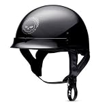 Harley-Davidson® Men's Axle Half Helmet. Polycarbonate shell. Meets DOT requirements. Gloss Black. 98294-10VM