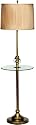 Kichler Tray Floor Lamp 1 Light Portable - Aged Brass