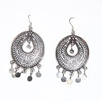 Sterling Silver Earrings for Girls 2.50 inches (ers207)