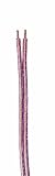 Coleman Cable 94612 12/2 Premium Parallel Zip Speaker Cable, 150-Volt 12-AWG 2-Conductor 250-Feet Spool, Clear
