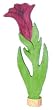 Birthday Ring Decoration - Fuschia Gentian Flower