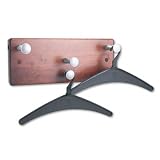 Over-The-Panel Hook w/Steel Single-Garment Hanger, 1-3/4w x 4-1/2h, BLK