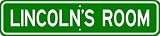 LINCOLN ROOM SIGN - Personalized Gift Boy or Girl, Aluminum