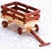 Dollhouse Miniature Red Wood Wagon