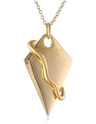 Roman Luxe Gold-Tone Tailored Kite Shaped Pendant Necklace, 24"